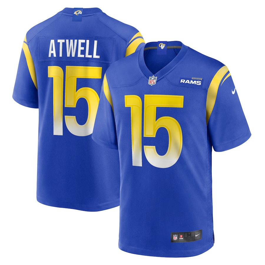 Men Los Angeles Rams 15 Tutu Atwell Nike Royal Game Player NFL Jersey
